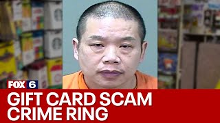 Gift card scam crime ring; man charged | FOX6 News Milwaukee