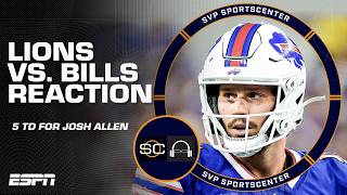 REACTION to Josh Allen's 5 TD performance vs. the Lions 🔥 | SC with SVP