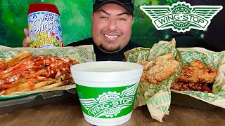 First Time Trying WING STOP Chicken Tenders • WING STOP MUKBANG