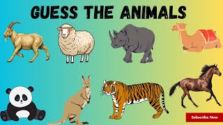 Guess the 50 Animals/ Fun English Vocabulary learning/ Animal quiz/ Toddler learning