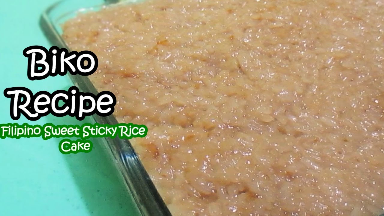 Biko Recipe (Filipino Sweet Sticky Rice Cake)