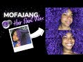 I DYED MY HAIR PURPLE *BLACK TO PURPLE* | Mofajang Hair Wax