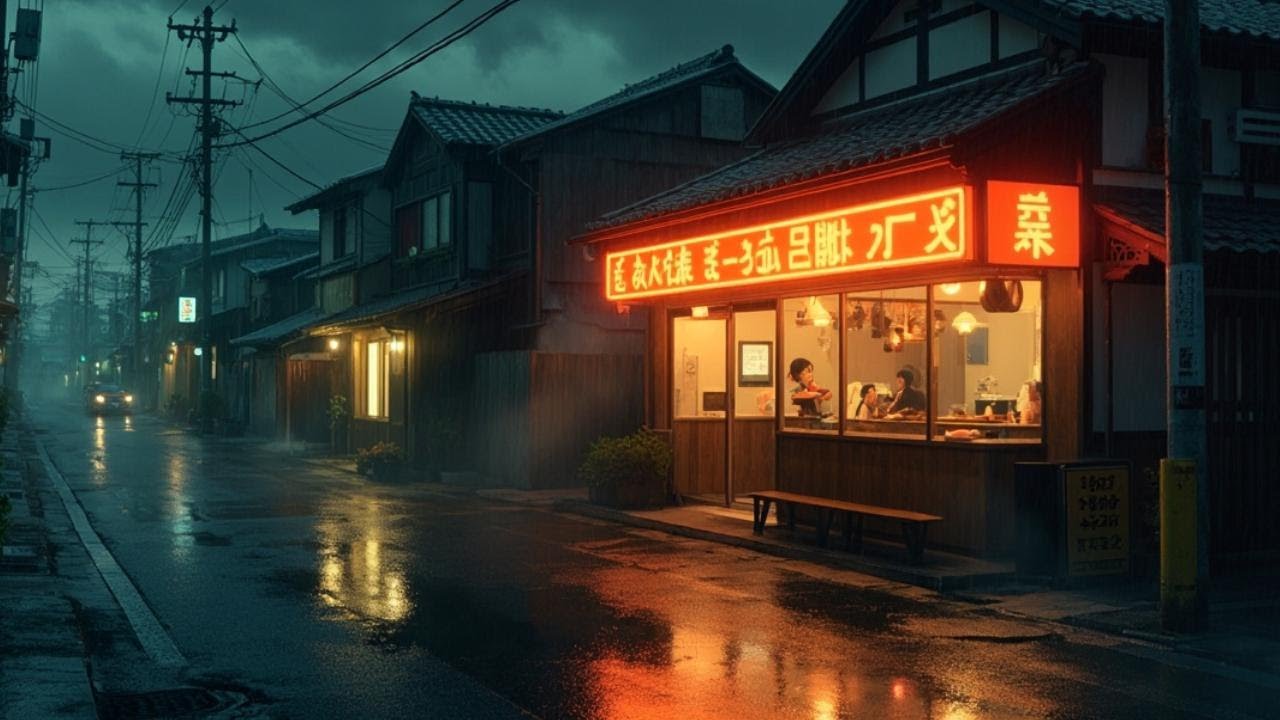 Retro Osaka Neon Streets Lofi Hip Hop | Japanese City Ambience