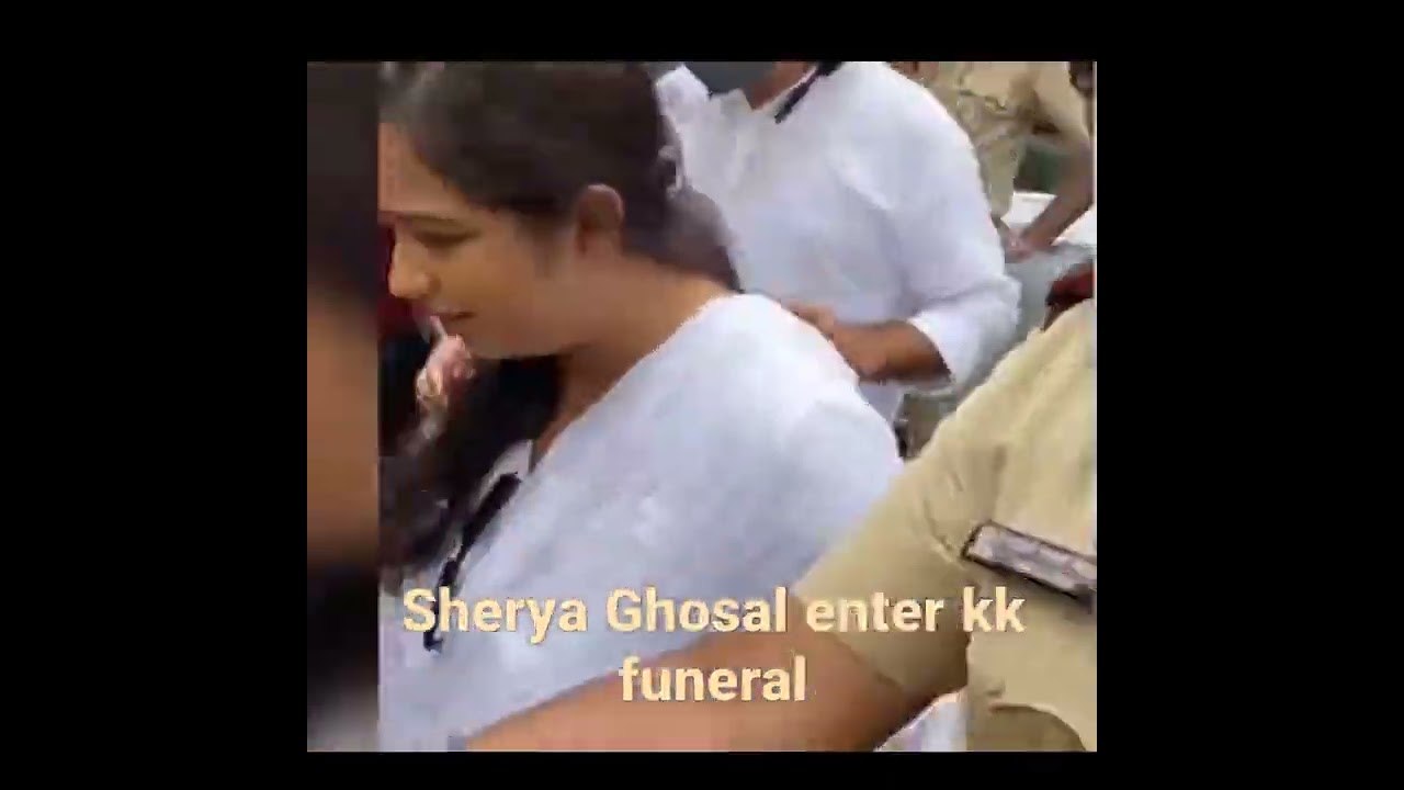 sherya ghosal enter kk funeral 