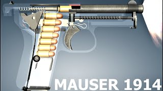 How a  Mauser 1914 Pistol Works