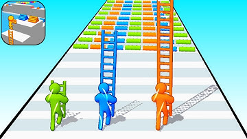 Satisfying Tiktok Mobile Games: Ladder Masters, Ball Run 2048, Marble Run, Roof Rails, Number Run