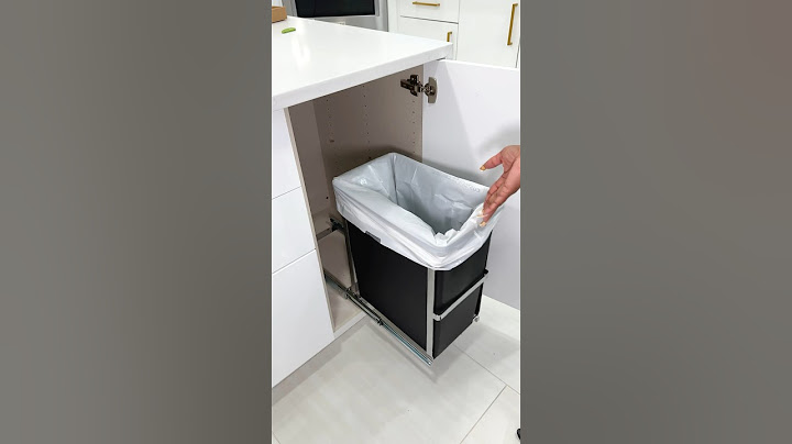 Hidden pull out trash can for cheap!