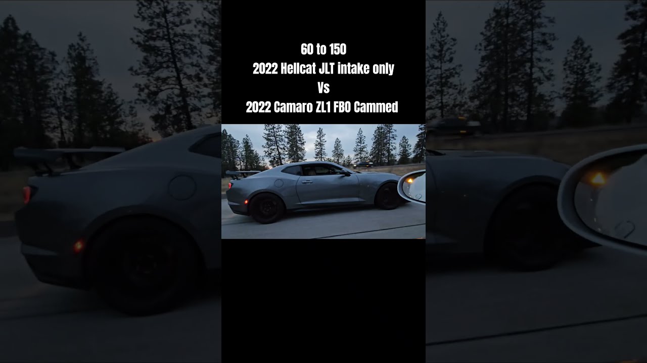 2022 FBO Cammed ZL1 Vs Challenger Hellcat JLT Intake Only
