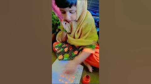 ECCE class activity about numbers counting