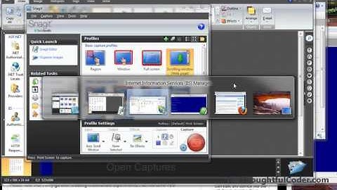 Screen capture Image of a scrolling region