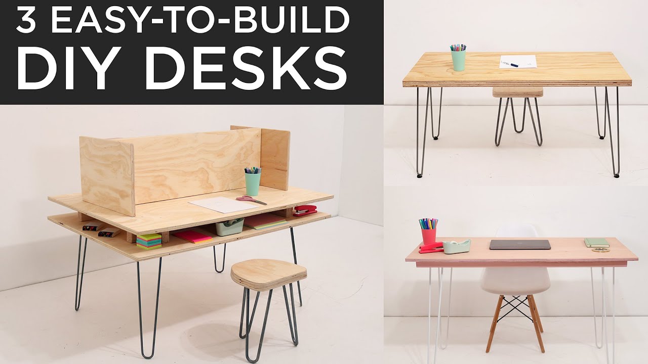 Easy To Build Diy Desks 3 Options That Can Be Built In Under 2