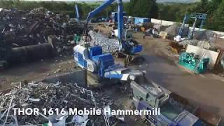 Mobile Hammermill Scrap Shredder THOR 1616
