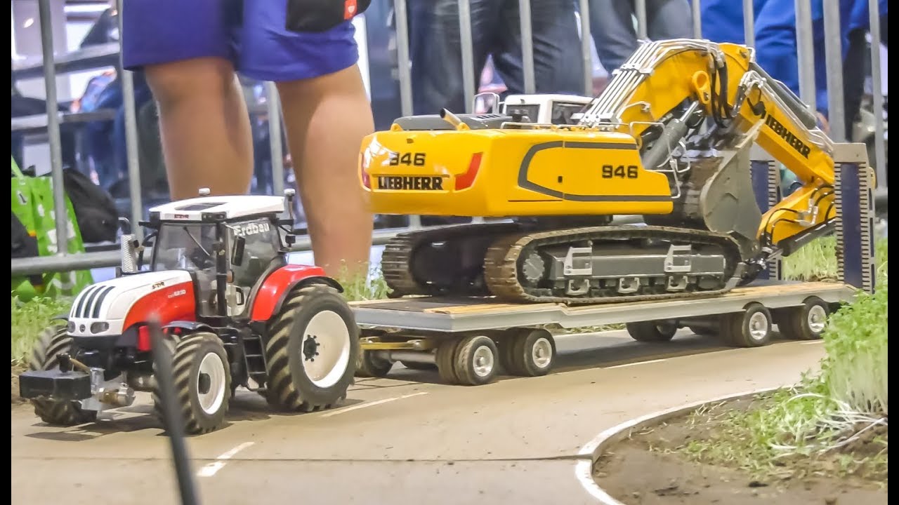 STUNNING modified RC Trucks and RC Tractors on a huge layout! YouTube