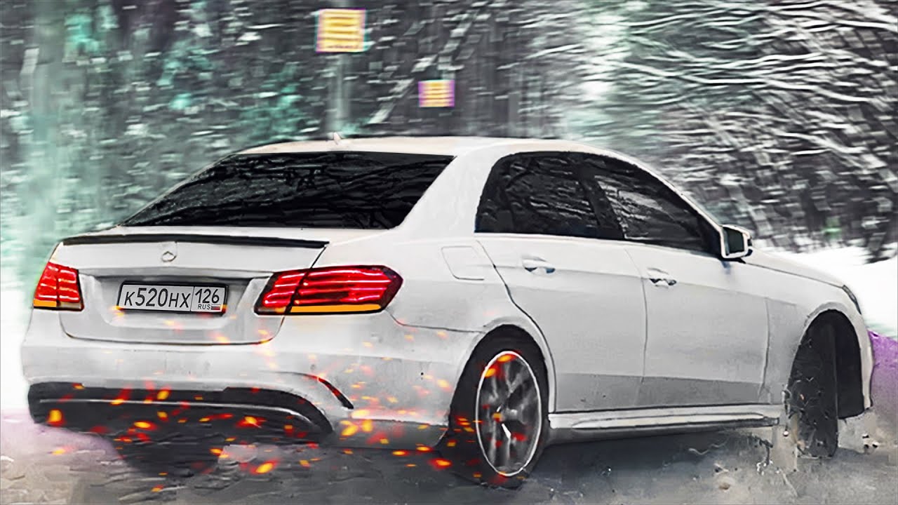 ЗИМОЙ НА ЛЕТНЕЙ РЕЗИНЕ! НА МЕРСЕДЕСЕ ЗАКОНЧИЛСЯ БЕНЗИН! ДРИФТ ПО СНЕГУ ...