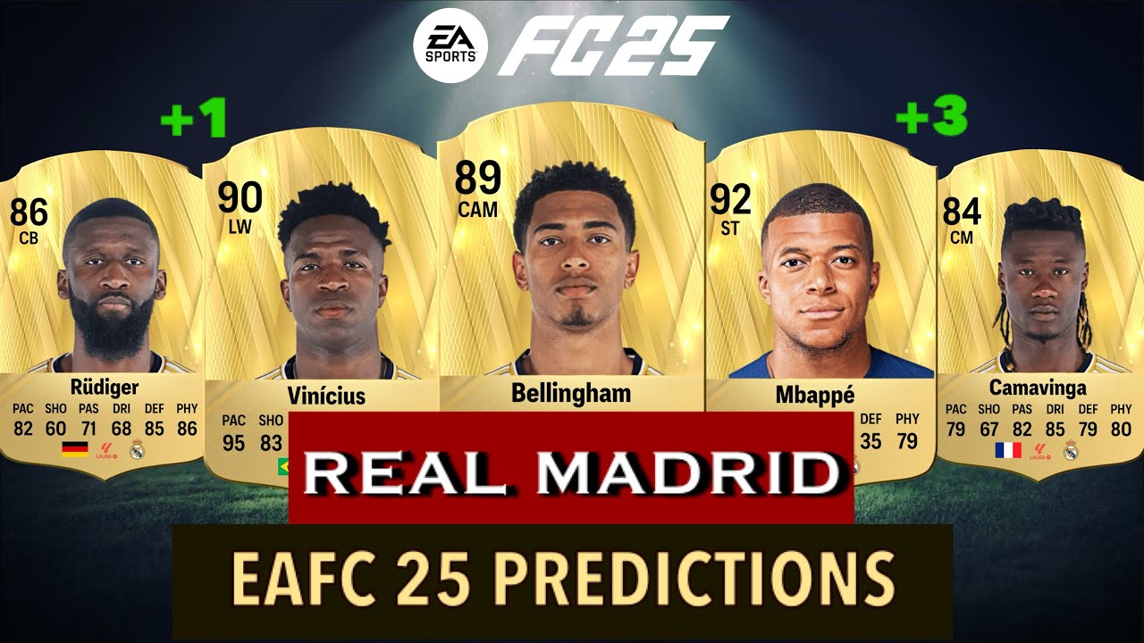 EAFC 25 / REAL MADRID PLAYER RATINGS / (FIFA 25) 🔥 ft. Bellingham