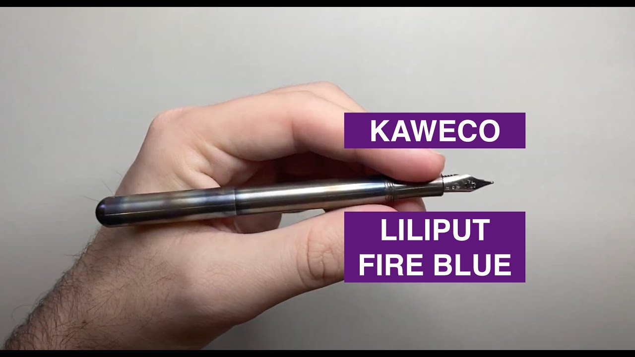 Fireblue Kaweco Liliput Fire Blue Fountain Pen Review - YouTube