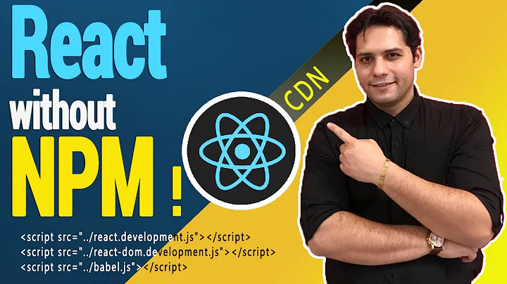 ReactJS Application Without Installing NPM ! Using CDN - 2022 React Tutorial