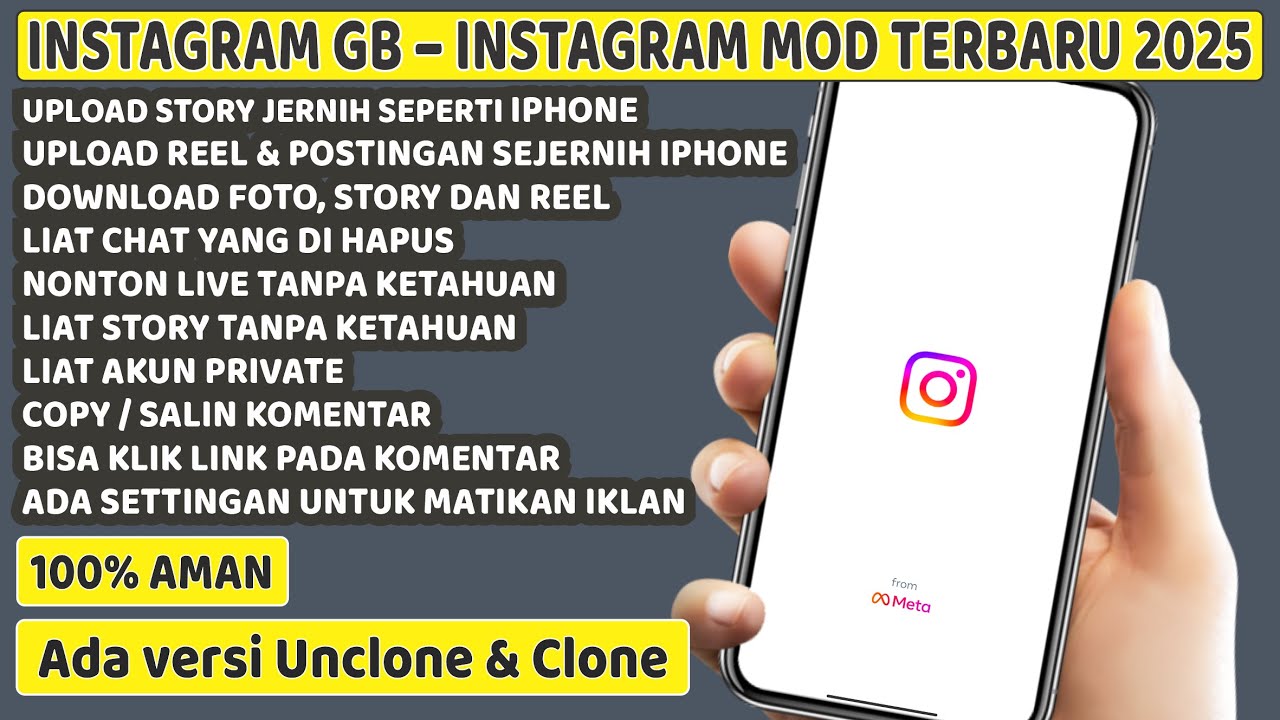 Instagram GB Mod Terbaru 2025 Instagram Pro Terbaru Terbaik dan