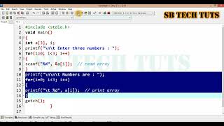 One Dimensional Array in C-Language Practical | 1D ARRAY | C-Language