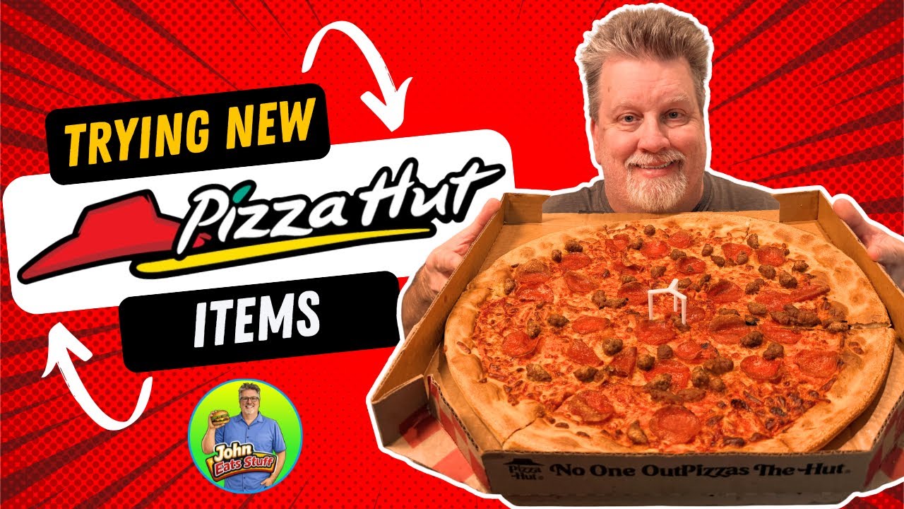 Pizza Hut’s $10 Big New Yorker?! 🍕 Wings, Fries & Flatzza Taste Test