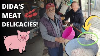 Kolinje in CROATIA! Dida's meat specialties: preparing cvarci, sausages, liver... by Royal Croatian Tours 17,035 views 5 months ago 33 minutes