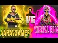 Aaravbhai vs vishalgaming  1v1 clash battle  garena free fire  aarav gamer