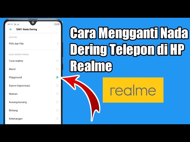How to Change the Phone Ringtone on a Realme cellphone class=
