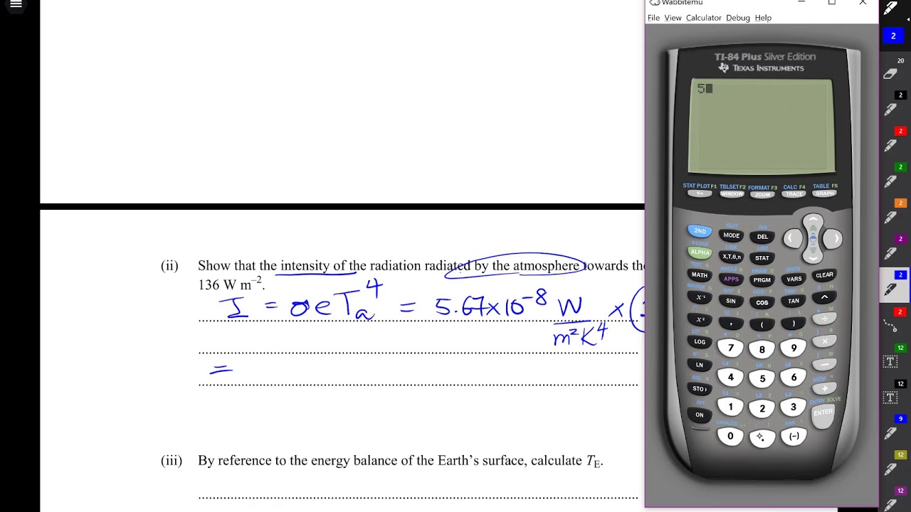 IB Physics Energy Production 8.2 Greenhouse gases Question 2 - YouTube