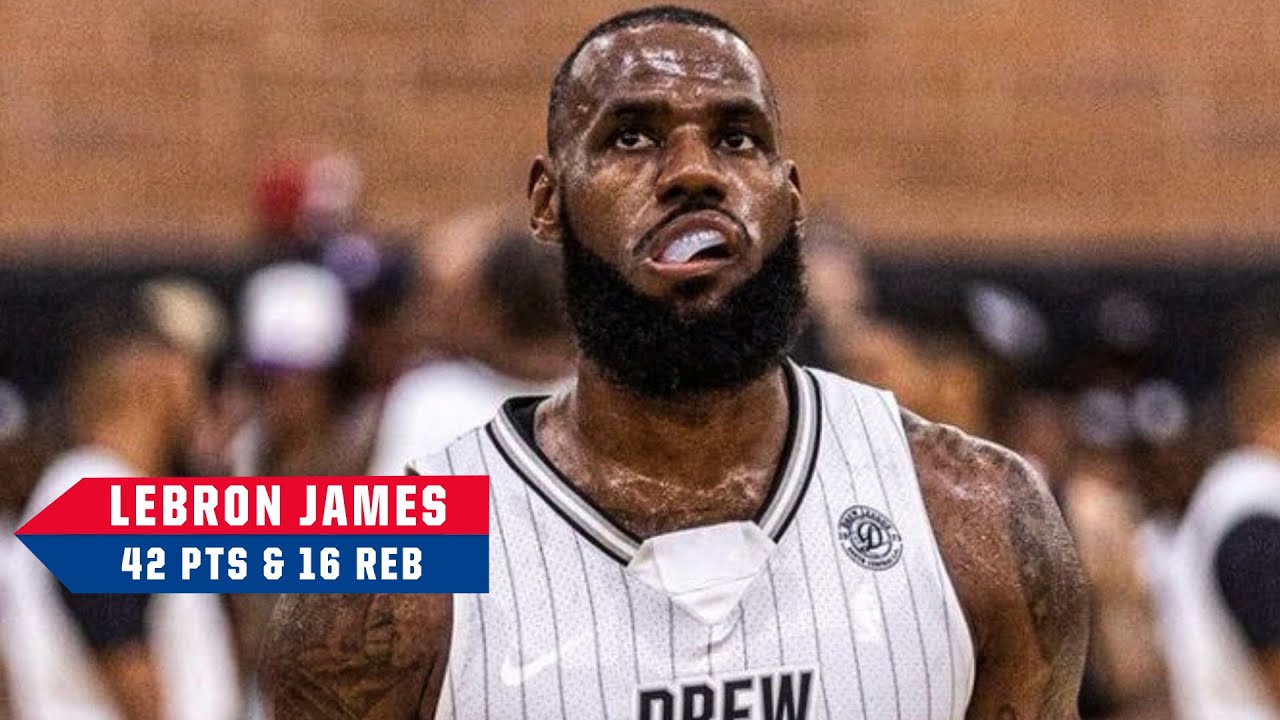 Watch LeBron James 42-Point Domination in Drew League Game Complex