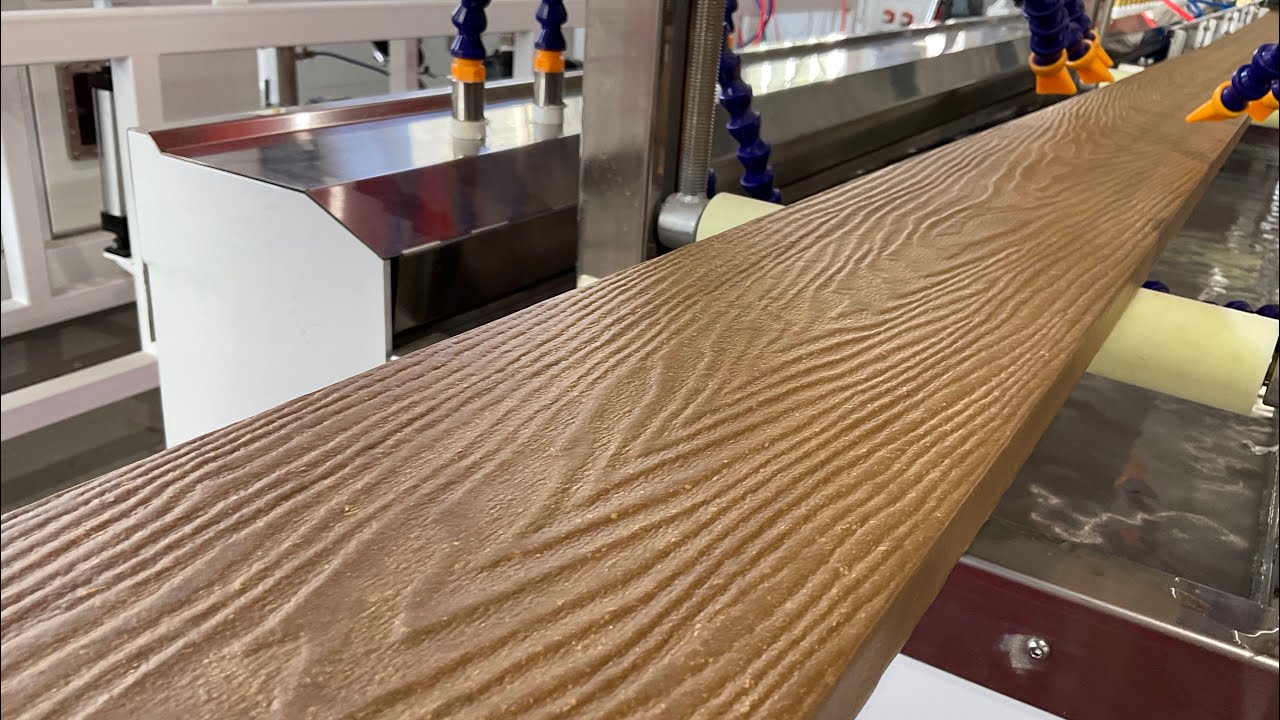 WPC PE Decking Machine / Wood Plastic Composite Decking boards Extrusion Line