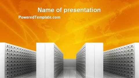 Array PowerPoint Template by PoweredTemplate.com