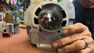 DT175 Cylinder Boring,  Piston Mods,  Piston discussion