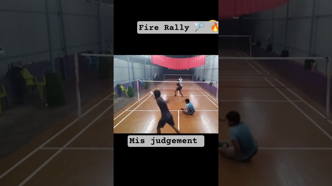 HE THOUGHT IT WAS OUT! 😱 Epic Badminton Rally Ends in Disaster 🏸