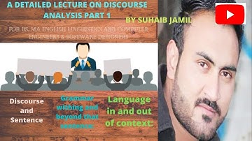 LECTURE 1 Discourse Analysis For BS, MA Linguistics and Computer Designers IN EASY URDU & HINDI.
