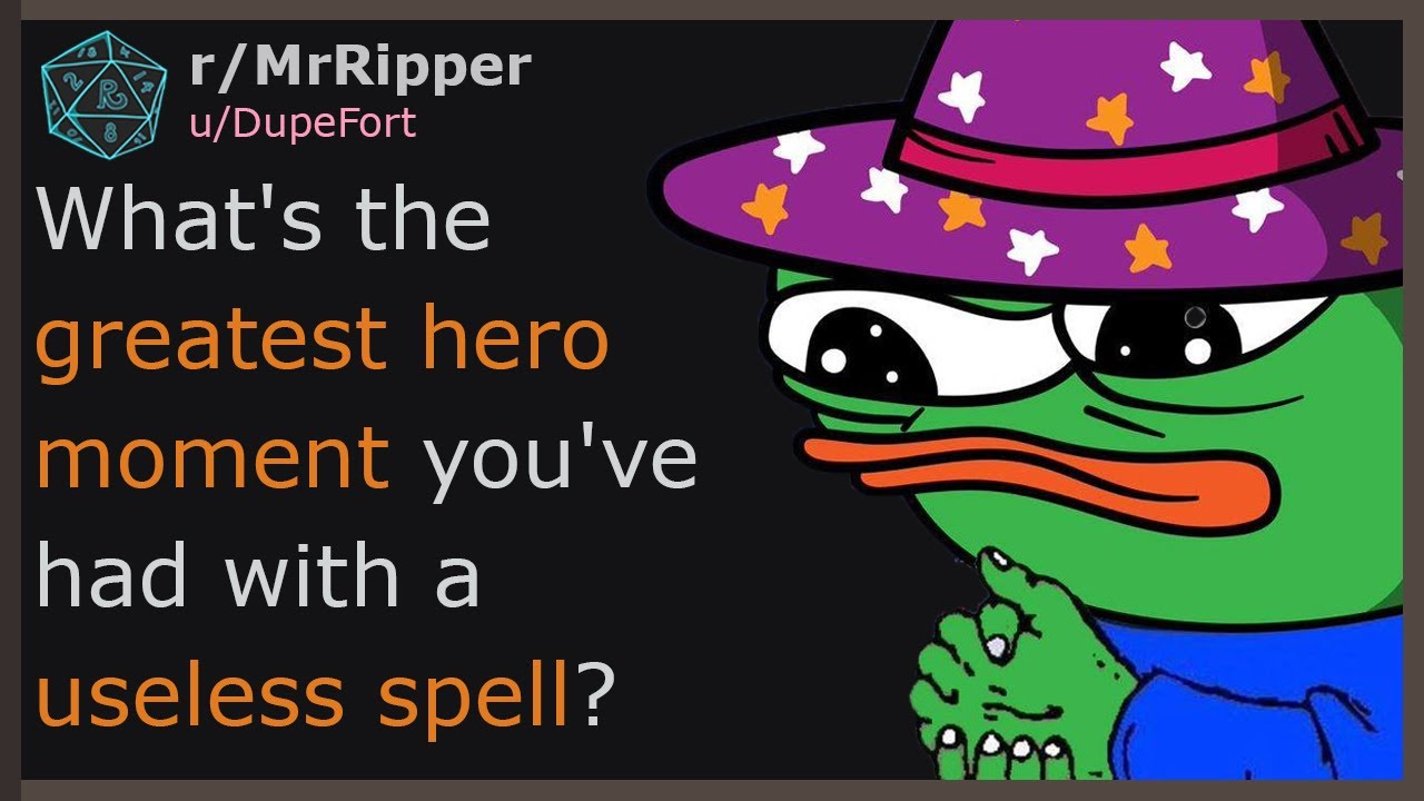 Игроки DND, какой самый яркий момент героя вы пережили, используя бесполезное заклинание? #dnd