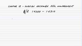 ACCA P4 Foreign Exchange Risk Management: Exchange rates
