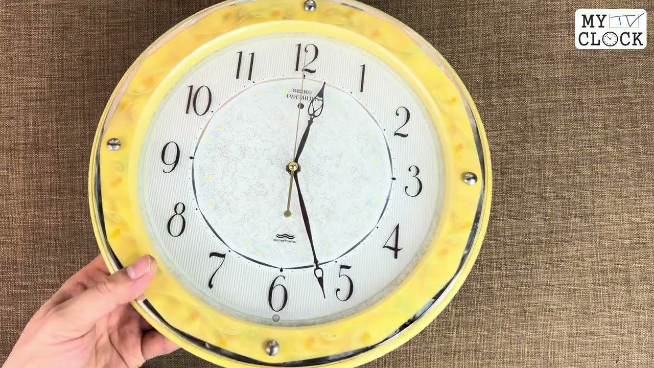 Premium SEIKO PREMIUM LS211Y Round Frame 30cm Silent Sweep Arabic