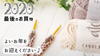 ヒョウ柄のかぎ針を購入♪／カフェラテ色の毛糸たち／2020年最後の購入品