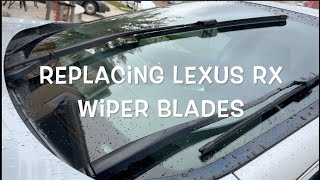 LEXUS RX SUV 2016-2022: HOW TO CHANGE OEM WIPER BLADES - Version 2