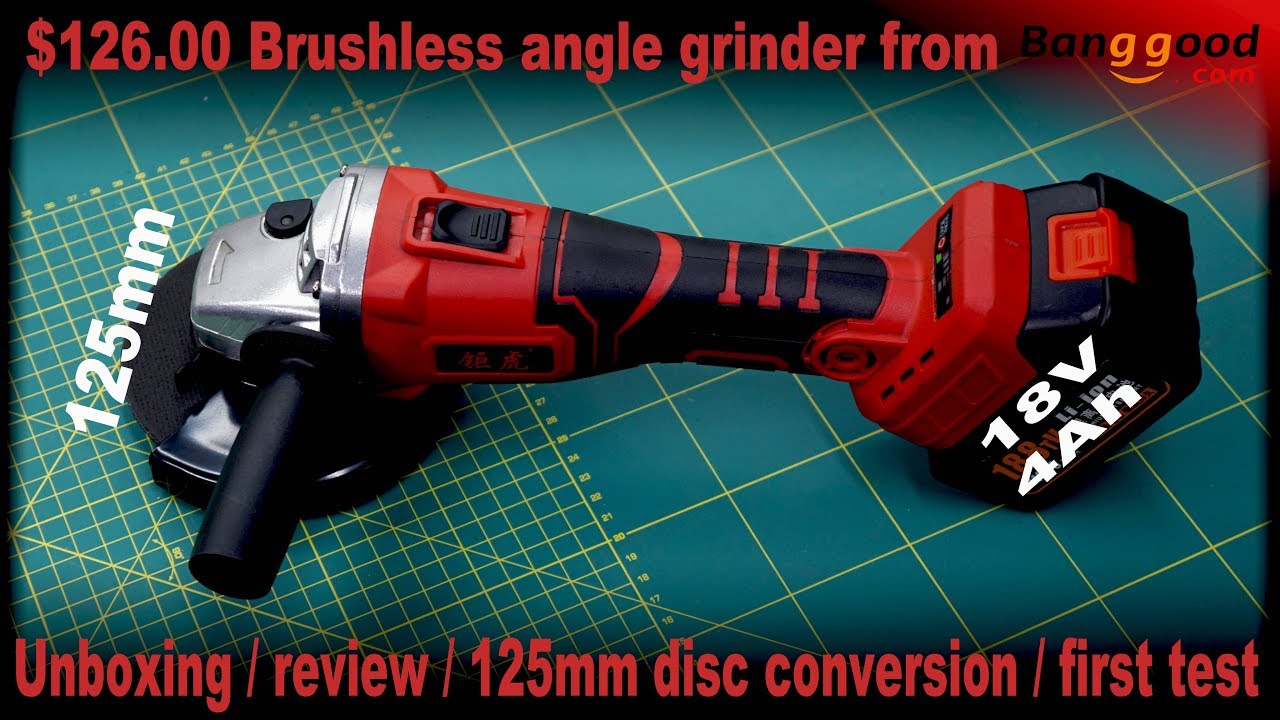 18V Brushless Angle Cordless Grinder 110mm 4" Cutting tool body ONLY UK 
