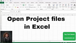 Open Project files in Excel without Project installed How To Open Mpp File In Excel How To View Mpp File In Excel