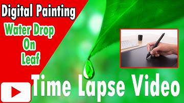 how to draw digital art for beginners - Digital drawing landscape with Background Bokeh effect