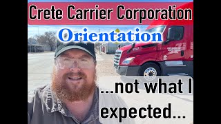 Crete Carrier | Orientation | It's not as I was told