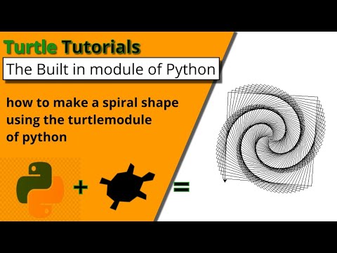 How To Make a Spiral Shape by the turtle module of python