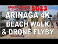 Arinaga 4k beach front walking and drone tour 2023  gran canaria uncovered beachcombing paradise