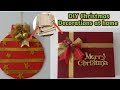 How to make Christmas decorations with cardboard box at home || make Christmas frames at home