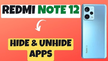 Redmi Note 12 How to Hide & Unhide Apps || Hiding Apps || Unhiding Apps