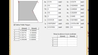 Creating irregular shape  section in STAAD