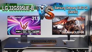 Samsung G8 OLED VS LG 32GS95UE-B | Picture Quality Comparison