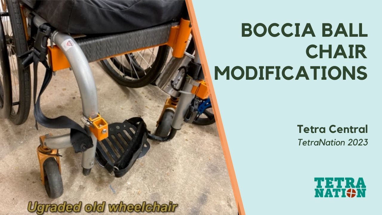 Boccia Ball Chair Modifications | Custom Assistive Technology | TetraNation 2023 | Hamilton